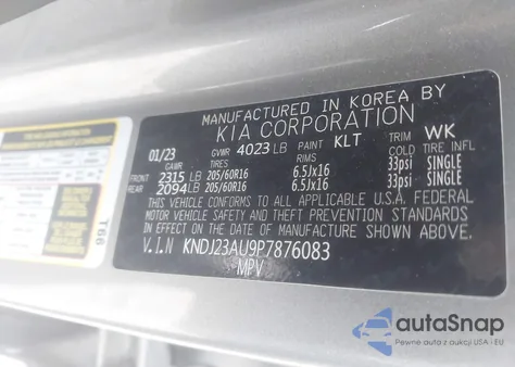 2023 Kia Soul Lx from USA, damaged, VIN KNDJ23AU9P7876083